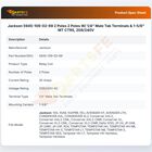 Jackson 5945-109-02-69 2 Poles  2 Poles W/ 1/4" Male Tab Terminals &  1-5/8" MT CTRS, 208/240V