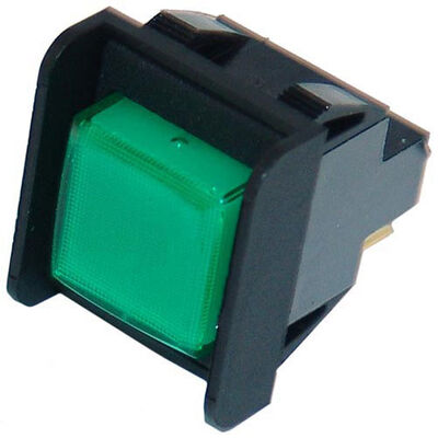Roundup - AJ Antunes 4010166 Momentary Switch On/off Push Button Green 15/16" X 1-3/16"