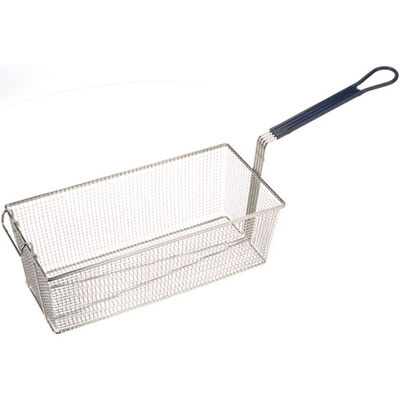 Cecilware V175A Twin Fryer Basket Blue 17-1/8" L, 8-1/4" W, 6" H Font Hook, Blue Plastic coated Handle