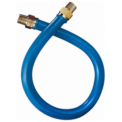 Dormont 1675BP48BX Mavrik 3/4" X 48" Stainless Steel Gas Hose, PVC coating