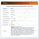Southbend 1011299 Oven Thermostat W/ 3/16" X 11-5/8" Bulb