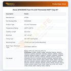 Atosa 301030005 Fryer Hi-Limit Thermostat 450&deg;F Cap 30"