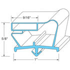 Beverage Air 703-538C Grey Door Gasket, 23-1/8" X 62-3/4", 9/16" MAG