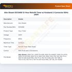 Alto-Shaam 5013469 12-Hour Retrofit Timer w/ Knoband 2-Connector 60Hz 240V