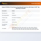 Hobart 417258-G1 Front Burner Assembly W/ Cast Iron, W/O Head, 4-3/8" Top Opening, Air Shutter