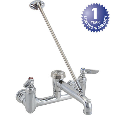 T&S Brass 0665BSTPM Faucet 8" Wall Mount Ser Vice Sink T&S
