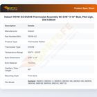 Hobart 115119-G2 D1/D18 Thermostat Assembly W/ 3/16" X 13" Blub, Pilot Ligh, Dial & Bezel
