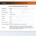 Hatco 2.08.116 Warmer Element 120V 1725W