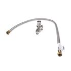 Dormont W75B2Q48 High PSI Water Connector W/2-Way Quick Disconnect Uncoated 3/4" x 48"