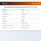 Wells 2N46681UL Warmer Element W/ Screws 8-1/2" X 17-1/2" 120V