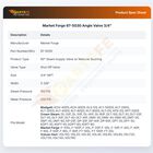 Market Forge 97-5030 Angle Valve 3/4"
