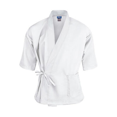 Allpoints 2129WHWH3XL KNG 3Xl Sushi Chef Coat White 3/4 Sleeve