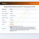 Blodgett 100653 Oven Thermocouple Snap Fit 48" 20-30mV 1980 Series