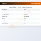 Master-Bilt 35-01818 29" Torque Rod, HEX End