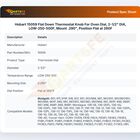 Hobart 15059 Flat Down Thermostat Knob For Oven Dial, 2-1/2" DIA, LOW-250-500F, Mount .290", Position Flat at 260F