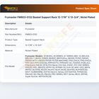 Frymaster FM803-0132 Basket Support Rack 12-7/16" X 13-3/4", Niclel Plated