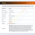 Alto-Shaam ALTHG-22338 Chrome Offset Hinge Kit Includes Screws, 1-3/8