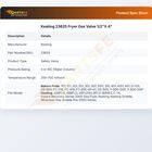 23625 Fryer Gas Valve 1/2"X 4"