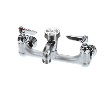 T&S Brass B-0674-RGH Service Sink Faucet Wall Mount 8" Center