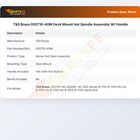 T&S Brass 002710-40M Deck Mount Hot Spindle Assembly W/ Handle