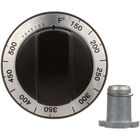 Garland GL4512141 Flat Down Thermostat Knob For Oven Dial, 2-1/2" DIA, .290" D-Mount Hub, 150-500F