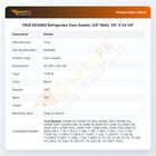 TRUE E810862 Refrigerator  Door Gasket, 3/8" MAG, 1/8" X 54 1/8"