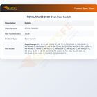 ROYAL RANGE 2539 Oven Door Switch
