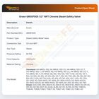 Groen GR097005 1/2" NPT Chrome Steam Safety Valve