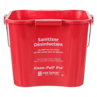 San Jamar KPP256RD 8 Qt Red Kleen Pail Pro