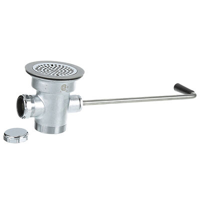 T&S Brass B3942 3" X 2" Twist Waste Drain Valve