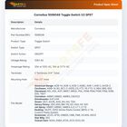 Cornelius 1006048 Toggle Switch 1/2 SPST