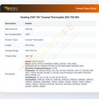 2567 36" Coaxial Thermopile 250-750 MV