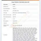 Hobart 705025-A Pilot Safety Valve 3/8"
