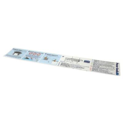 Power Soak Systems 33891 Backsplash Decal Instructions Steps 1-4 R/L