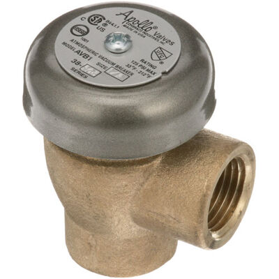 Meiko 9647252 Dishwasher Vacuum Breaker W/ Brass 1/2" FPT