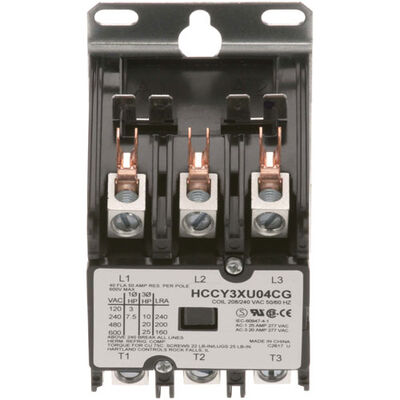Hubbell C25DNF340B 3-Pole Contactor 50A 208/240V