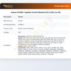 Hobart 417980-1 Ignition Control Module 24V, F429, Ca-145