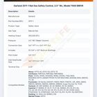Garland 2511-1 Nat Gas Safety Control, 3.5" Wc, Model 7000 BMVR