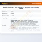 Blodgett BL10387  MPT Valve Assembly 1/2" W/Chrome Knob & L-Shaped Handle