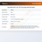 Dean 806-4145 1-1/4" FPT Fryer Drain Valve W/ Handle