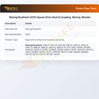 Waring/Qualheim 2032 Square Drive Stud & Coupling, Waring, Blender