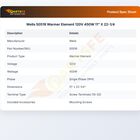 Wells 50519 Warmer Element 120V  450W  11" X 22-1/4
