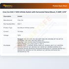 Cres Cor 832-1 120V Infinite Switch with Horizontal Palnut Mount, 5 AMP, 3/16"