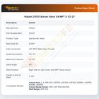 Hobart 210121 Burner Valve 1/4 MPT X 1/2-27