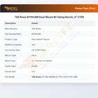 T&S Brass B1110LNM Deck Mount W/ Swing Nozzle, 4" CTRS