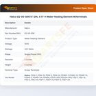 Hatco 02-05-006 5" DIA. X 5" H Water Heating Element W/terminals
