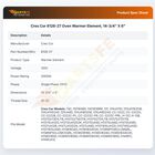 Cres Cor 6126-27 Oven Warmer Element, 14-3/4" X 6"