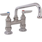 T&S Brass 0227M 4" Deck Faucet , 8"Spt,Leadfree