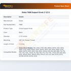 Globe 798B Support Knob 2-1/2 D