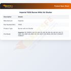 Imperial 11050 Burner With/ Air Shutter